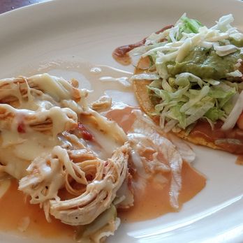 El Jarocho - Chicken tamale and a Tostada. - Mexican Near Me - Statesville, North Carolina