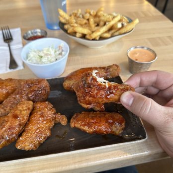 Bonchon Aurora - Wings, Seasoned French Fries, spicy Mayo sauce - Korean Near Me - Aurora, Colorado Bonchon Aurora - Wings, Seasoned French Fries, spicy Mayo sauce - Korean Near Me - Aurora, Colorado