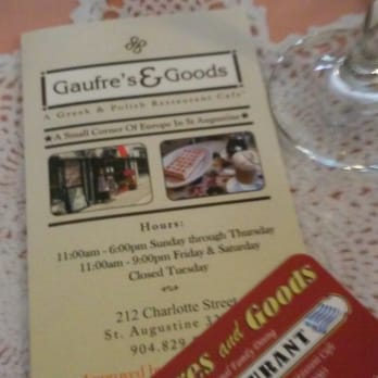 Gaufre's & Goods - Greek Near Me - St. Augustine, Florida