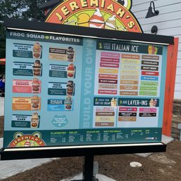 Photo of drive thru menu