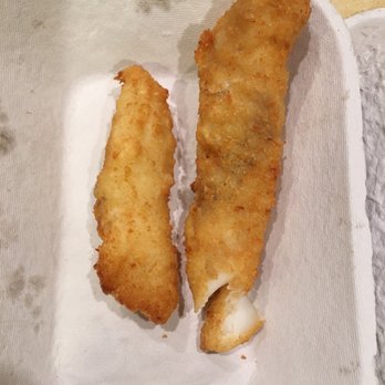 Ivar's Seafood Bar - This is 2 fish pieces in a 4 piece fish and chips. One is half the size of the other one. - Seafood Near Me - Issaquah, Washington Ivar's Seafood Bar - This is 2 fish pieces in a 4 piece fish and chips. One is half the size of the other one. - Seafood Near Me - Issaquah, Washington