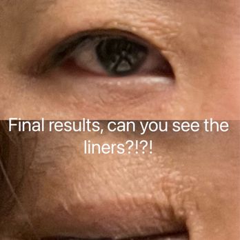 MM Brows - Final results, can still barely see a well defined liner - Permanent Makeup Near Me - Henderson, Nevada