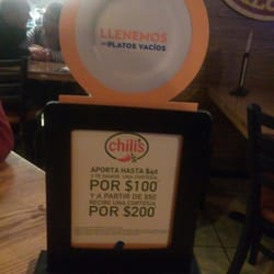 Chili's - Promo vaso té por $41 +$9 = A una cortesia de $200