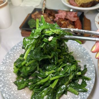 Uncle Cha Fusion Cafe - Sauté pea sprout with garlic - Asian Fusion Near Me - Milpitas, California Uncle Cha Fusion Cafe - Sauté pea sprout with garlic - Asian Fusion Near Me - Milpitas, California