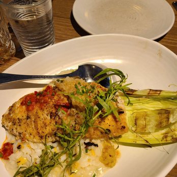 Red Ash - Halibut risotto - Italian Near Me - Austin, Texas Red Ash - Halibut risotto - Italian Near Me - Austin, Texas