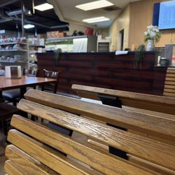 Seating in back by kitchen