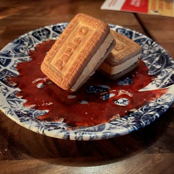 Don't Tell Aunty - parle-g ice cream sandwich - the jam sauce was the best part...but when isn't sweet sauce good? - Indian Near Me - Boston, Massachusetts Don't Tell Aunty - parle-g ice cream sandwich - the jam sauce was the best part...but when isn't sweet sauce good? - Indian Near Me - Boston, Massachusetts