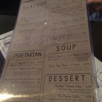 Anytime Kitchen - The menu - Korean Near Me - New York, New York Anytime Kitchen - The menu - Korean Near Me - New York, New York