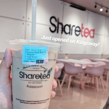 Sharetea - Hokkaido milk tea with grass jelly - Bubble Tea Near Me - Vancouver, British Columbia Sharetea - Hokkaido milk tea with grass jelly - Bubble Tea Near Me - Vancouver, British Columbia