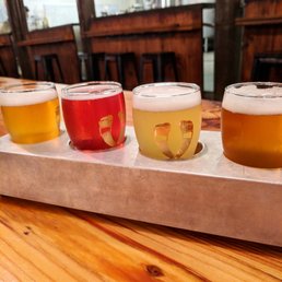 Delicious sampler of beers!
