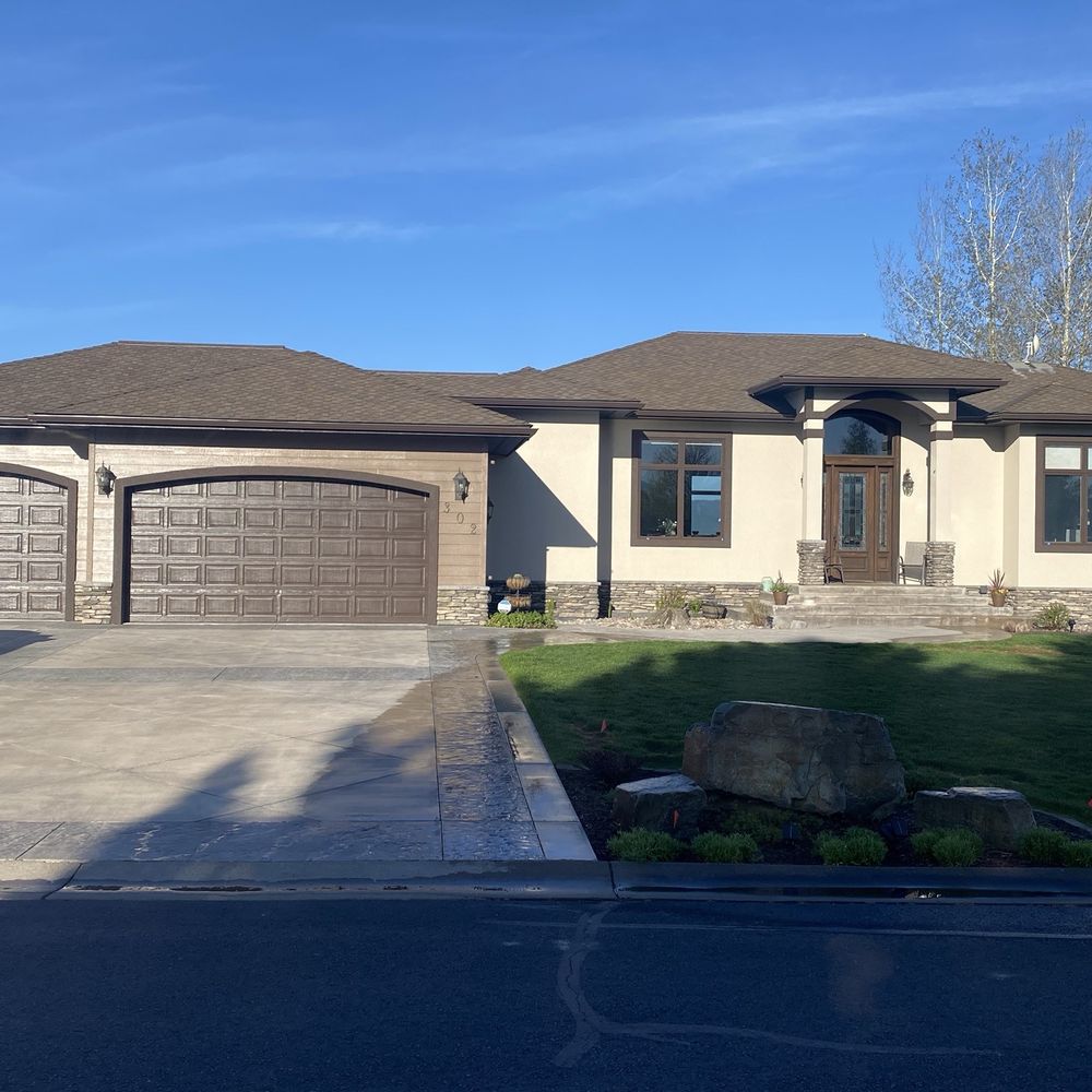 Iverson Painting & Wallcovering - Front exterior paint and door stain - Wallpapering Near Me