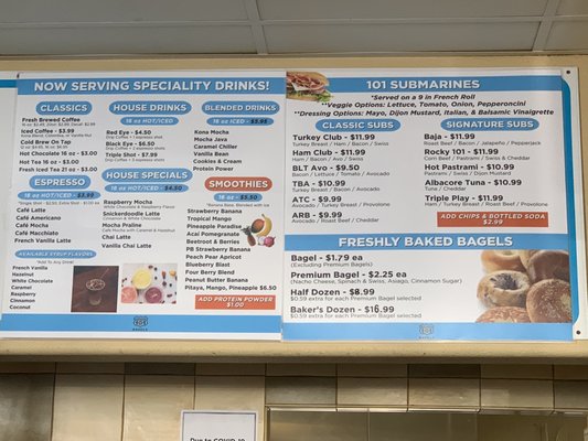 Menu photo 5 101 Bagels & Subs Oceanside, CA