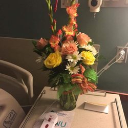 Wendy's Flowers - Beautiful flower arrangement that I ordered from Wendy's Flowers for $60 including delivery! It sure made my friend smile and made her day!