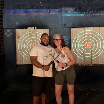 Montana Nights Axe Throwing - Oh yeah! Quick pic after a fun afternoon!!! - Axe Throwing Near Me - Newington, Connecticut Montana Nights Axe Throwing - Oh yeah! Quick pic after a fun afternoon!!! - Axe Throwing Near Me - Newington, Connecticut