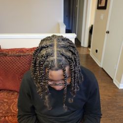 Egyptian Hair Styles - 2 strand twist mens hair style
