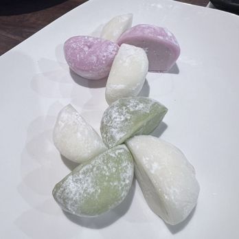 Minazuki Sushi Bar - Vanilla Mochi ice cream Green tea Mochi ice cream Strawberry Mochi ice cream - Sushi Bars Near Me - Indianapolis, Indiana Minazuki Sushi Bar - Vanilla Mochi ice cream Green tea Mochi ice cream Strawberry Mochi ice cream - Sushi Bars Near Me - Indianapolis, Indiana