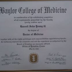 Frontier Dermatology - Diploma for Dr. Young