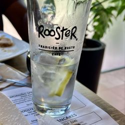 Rooster - Glass of water