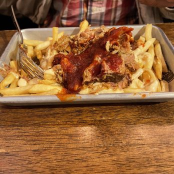 Pioneer BBQ - Loaded Fries *without red onions and jalapeño - Barbeque Near Me - San Diego, California