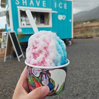 Peace Love Shave Ice - 9/7/25 Daughter-Kaylah's personal pick: Blue Vanilla, Blue Raspberry & Cotton Candy! Hers was delicious too. - Shaved Ice Near Me - Lahaina, Hawaii