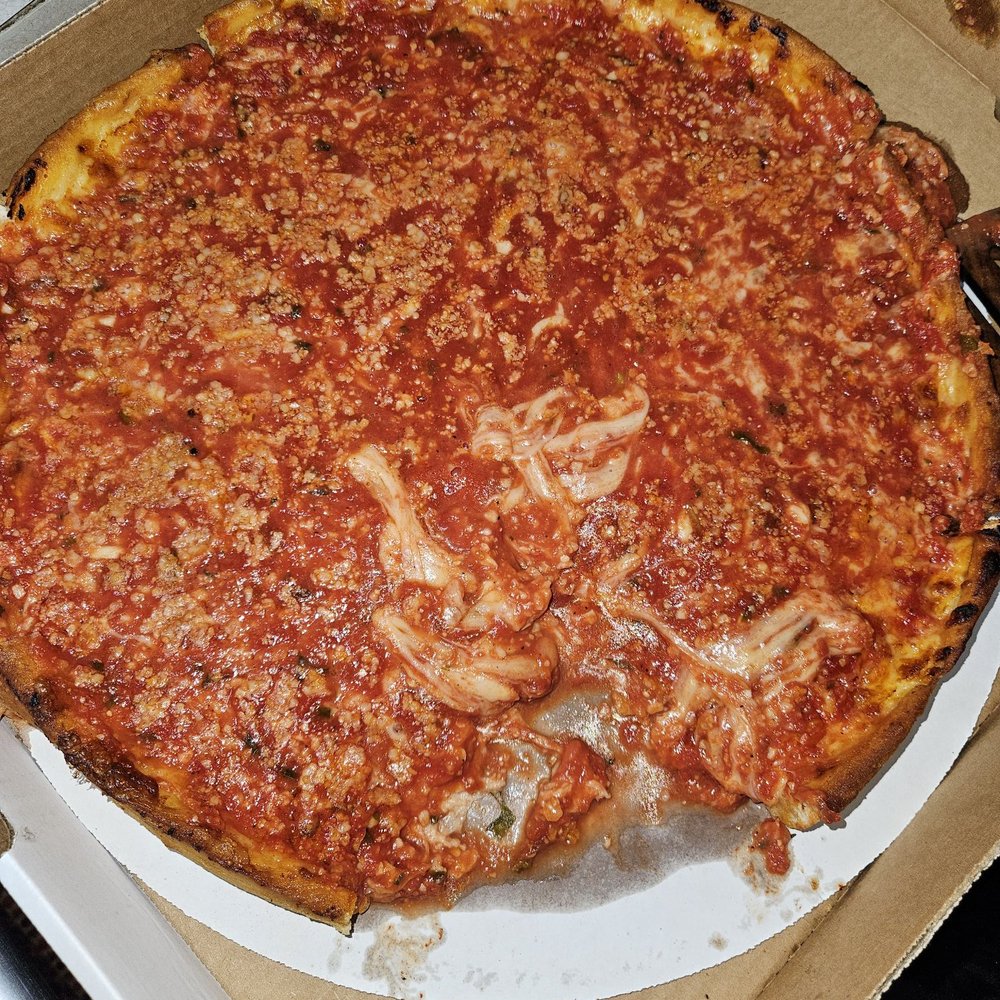Second City Pizza, Beef and More - A deep dish pizza that is soggy and watery. Therevis actually one piece of pizza missing from this pizza. - Hot Dogs Near Me - Hudson, Florida Second City Pizza, Beef and More - A deep dish pizza that is soggy and watery. Therevis actually one piece of pizza missing from this pizza. - Hot Dogs Near Me - Hudson, Florida