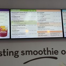 Planet Smoothie - MENU as of MARCH 2026