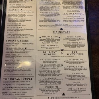The Pub - Orlando - Menu of the Pub, Orlando, FL. Salmon, fish & chips, and shepherds pie was ordered by our party...all were amazing. - British Near Me - Orlando, Florida