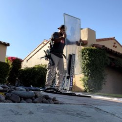Solar Cleaning Solutions - window cleaning in process
