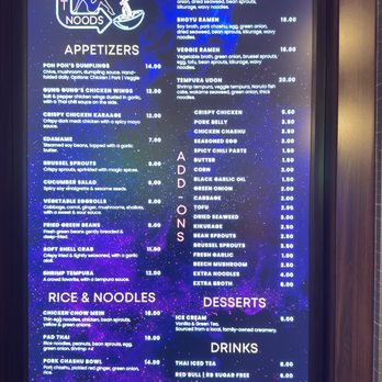Hot Noods - Menu - Noodles Near Me - Las Vegas, Nevada