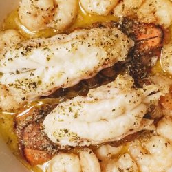 A Bite To Eat - Lobster and shrimp bake.