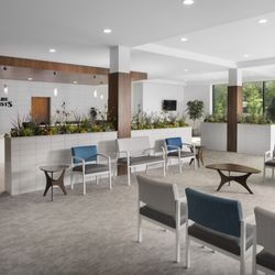 Eye Care Specialists - Front desk and waiting room, front lobby at Eye Care Specialists