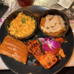 Sweet Jerk Wings 5 Cheese Truffle Mac Candied Yams