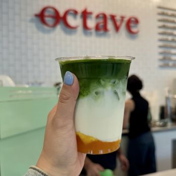 Octave Cafe - Mango matcha - Coffee & Tea Near Me - Vancouver, British Columbia Octave Cafe - Mango matcha - Coffee & Tea Near Me - Vancouver, British Columbia
