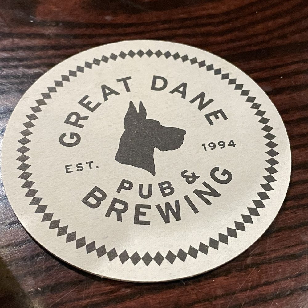 Great Dane Pub & Brewing - Coaster - Breweries Near Me - Wausau, Wisconsin Great Dane Pub & Brewing - Coaster - Breweries Near Me - Wausau, Wisconsin