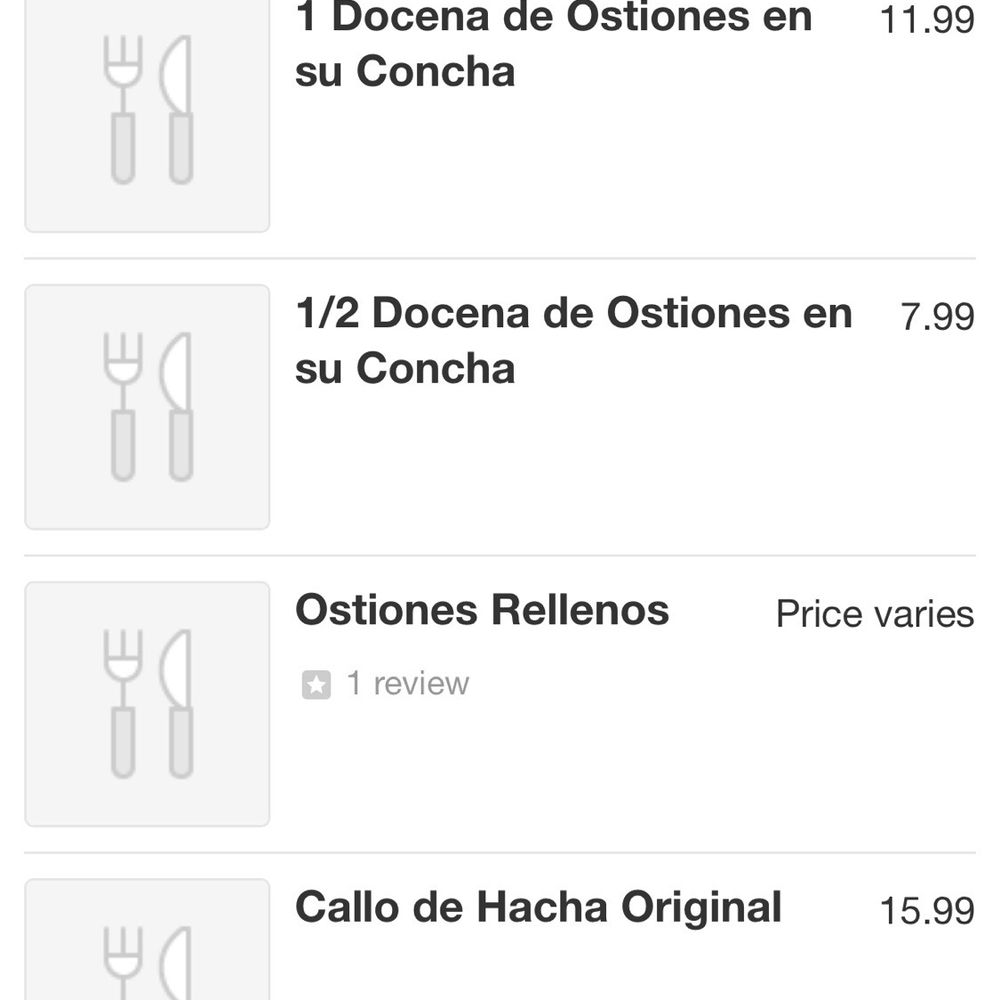 El Zarandeado - Callo de hacha original is $15.99 on this menu, but when you go to the restaurant they'll charge you $31.99. Sneaky menu items & prices. - Mexican Near Me - Albuquerque, New Mexico El Zarandeado - Callo de hacha original is $15.99 on this menu, but when you go to the restaurant they'll charge you $31.99. Sneaky menu items & prices. - Mexican Near Me - Albuquerque, New Mexico