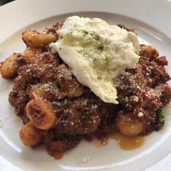 Fabiolus Cucina - Gnocchi with meat sauce and burrata -- the best thing I have eaten in a long, long time! - Italian Near Me - Hollywood, California Fabiolus Cucina - Gnocchi with meat sauce and burrata -- the best thing I have eaten in a long, long time! - Italian Near Me - Hollywood, California