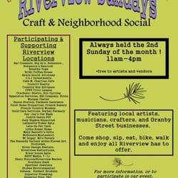 Craft & Flea Market - River view Sunday's crafts and neighborhood social