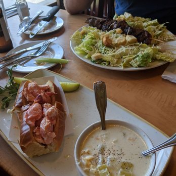 Lobsta Land - Lobster roll and chowder $25 and steak tips on Caesar $19 - Seafood Near Me - Gloucester, Massachusetts Lobsta Land - Lobster roll and chowder $25 and steak tips on Caesar $19 - Seafood Near Me - Gloucester, Massachusetts