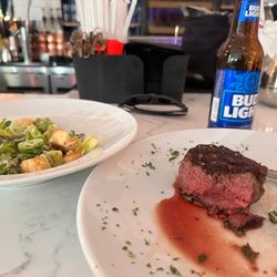 Black Angus Restaurant - I'm sorry the fillet mignon was so good. I almost ate it all before I took the picture.