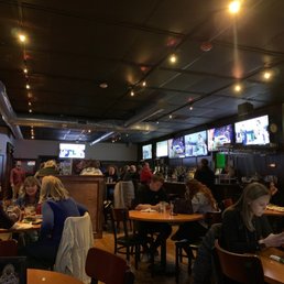 Busy pre-holiday crowd on Friday evening. Busy pre-holiday crowd on Friday evening.