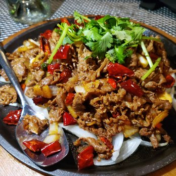 Sumiao Hunan Kitchen - Sizzling Lamb - Chinese Near Me - Cambridge, Massachusetts
