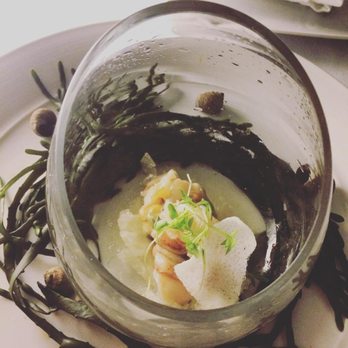 Natalie's - Lobster and mussel with citrus and a prosecco gelee - Bars Near Me - Camden, Maine Natalie's - Lobster and mussel with citrus and a prosecco gelee - Bars Near Me - Camden, Maine