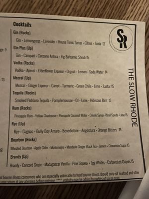 Menu photo 6 The Slow Rhode Providence, RI Menu photo 6 The Slow Rhode Providence, RI
