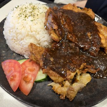 Chrisly Cafe - Peppercorn sauce chicken steak rice - Hong Kong Style Cafe Near Me - Markham, Ontario