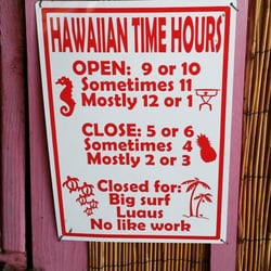 Aloha! Big Island Baby's Away always open for business, leave us a message and we'll get back to you. Mahalo nui loa "Thank you very much".
