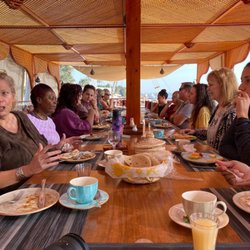 Inner Vision Institute - Group lunch on the Dahabeya while on retreat in Egypt