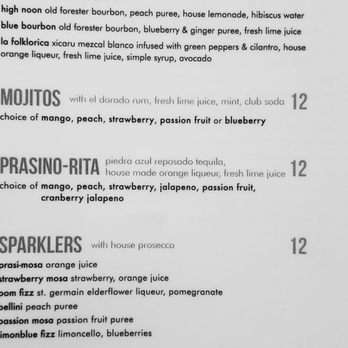 Prasino - Menu - New American Near Me - La Grange, Illinois