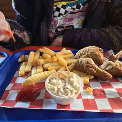 Galactic Fried Chicken - 3pc Mix (leg, thigh, wing) with added fries and coleslaw