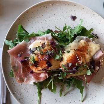 Bluestone Lane Upper West Side Café - Prosciutto Egg Benedict - Coffee & Tea Near Me - New York, New York Bluestone Lane Upper West Side Café - Prosciutto Egg Benedict - Coffee & Tea Near Me - New York, New York