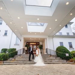 Gorgeous view at the front. We took great photos of our large family on the stairs